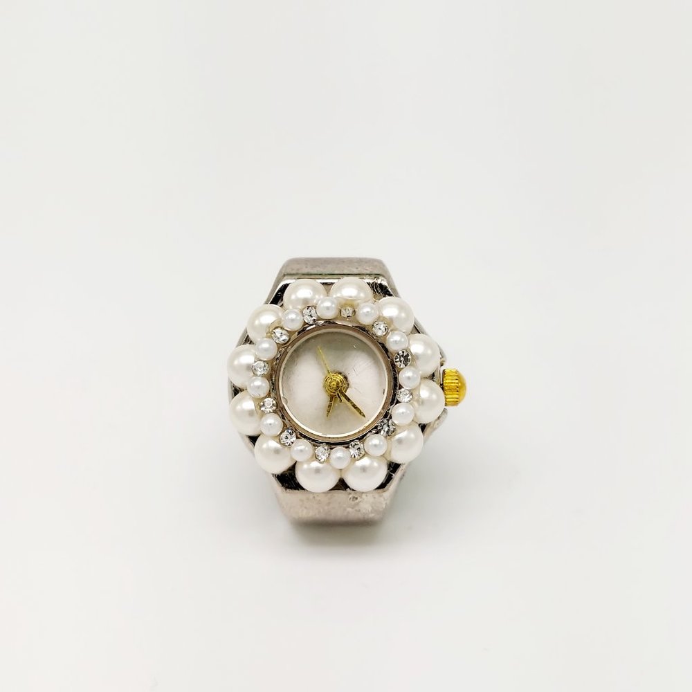 Vintage (silver tone dial) ring watch by migi (Unsigned) some wear on body. work